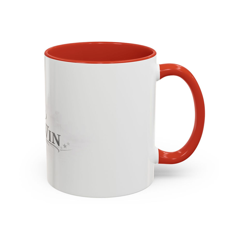 Thumbnail: Born to Win coffee mug | Accent mug 11oz 15oz, motivational skyline design