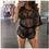 Thumbnail: Swimsuit Cover-Ups Hollow Mesh Jumpsuit