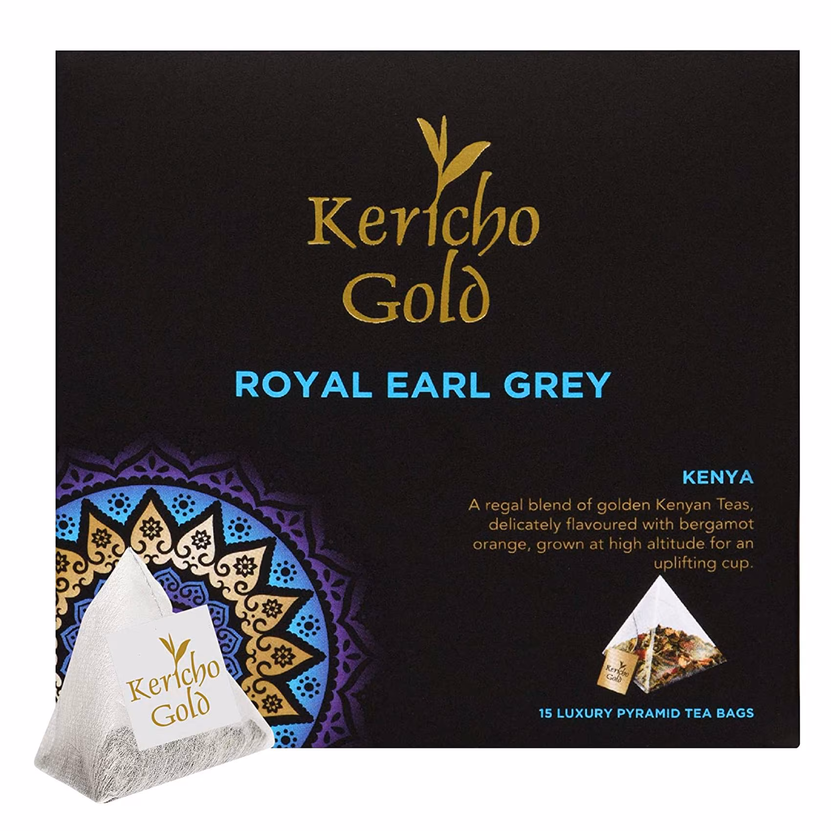 Kericho Gold Kenyan Earl Grey tea, proudly offering expertly blended Kenyan black tea with bold bergamot flavor for local and export markets.