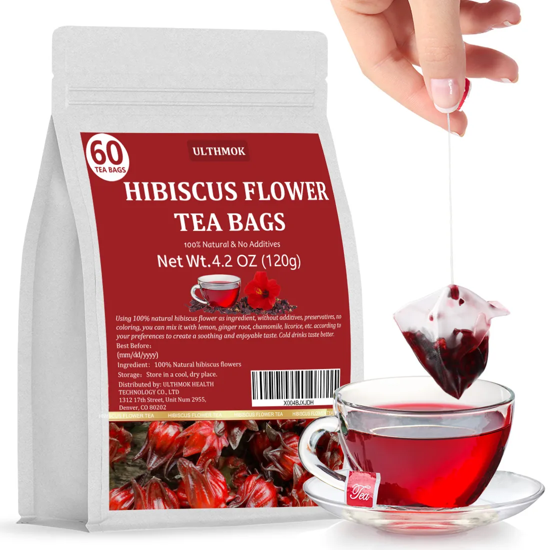 Different Nigerian hibiscus flower grades cater to various industries: Whole Flower for premium teas, Half Flower for bulk use, and Siftings for tea bags.