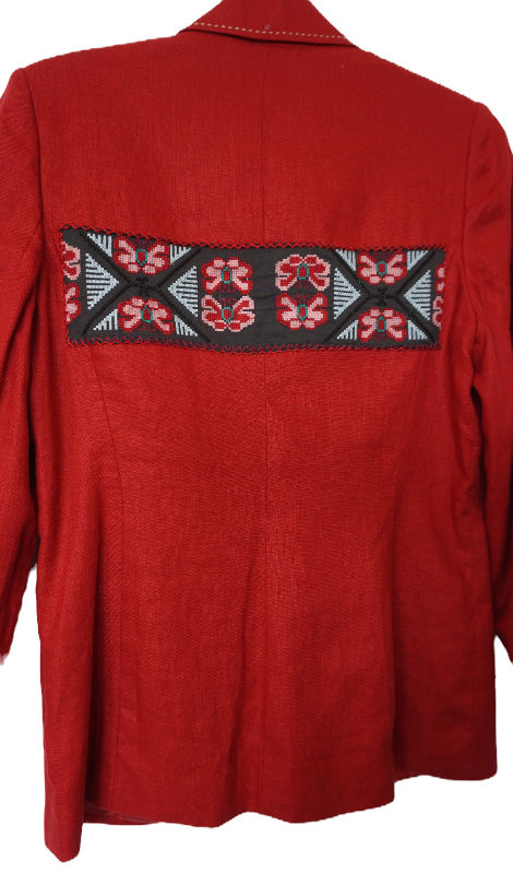Thumbnail: Indian mirror linen jacket