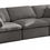 Thumbnail: Plush Velvet Standard Modular Down Filled Cloud-Like Comfort Overstuffed 105" So