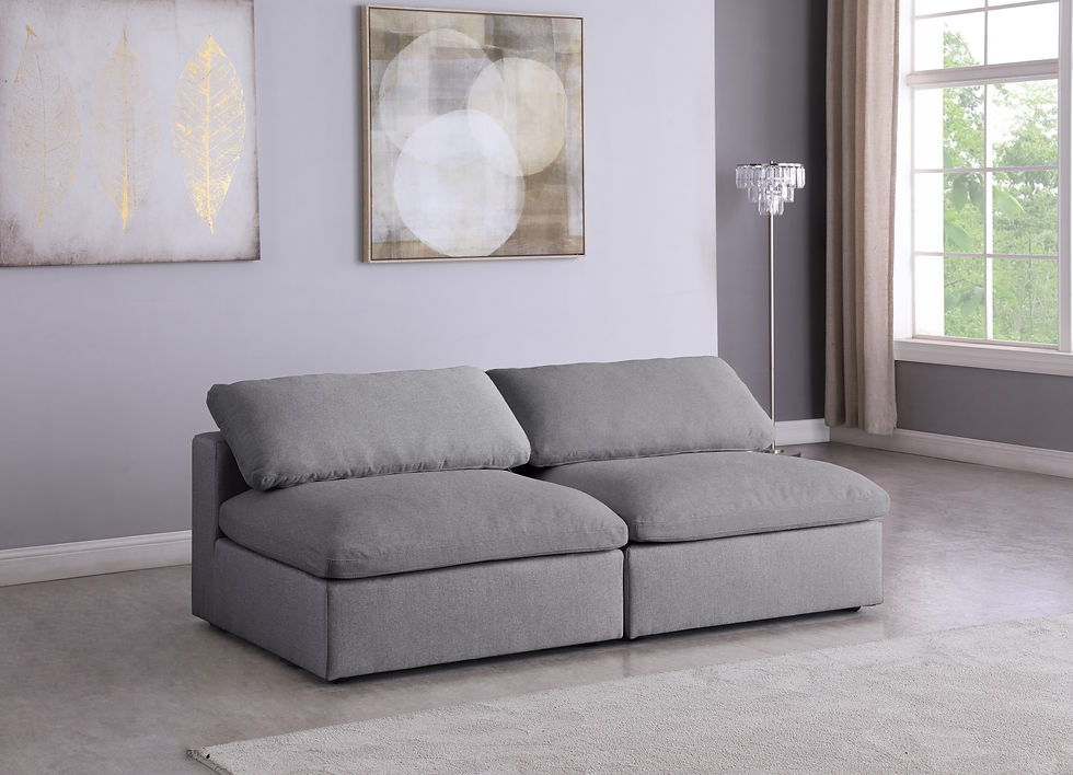 Thumbnail: Serene Linen Textured Deluxe Modular Down Filled Cloud-Like Comfort Overstuffed