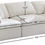Thumbnail: Plush Velvet Standard Modular Down Filled Cloud-Like Comfort Overstuffed 105" So