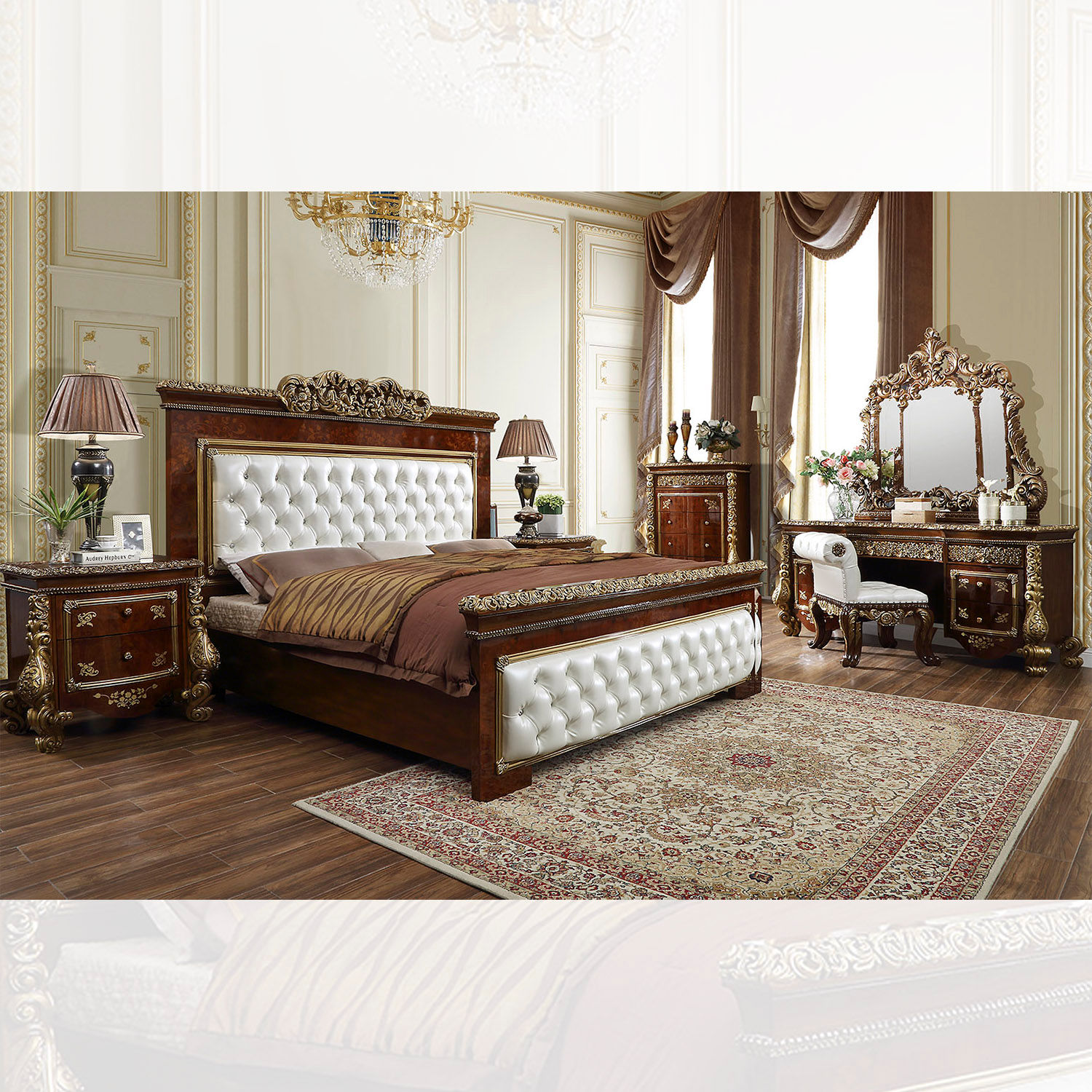 HD-1803 – EASTERN KING 5PC BEDROOM SET