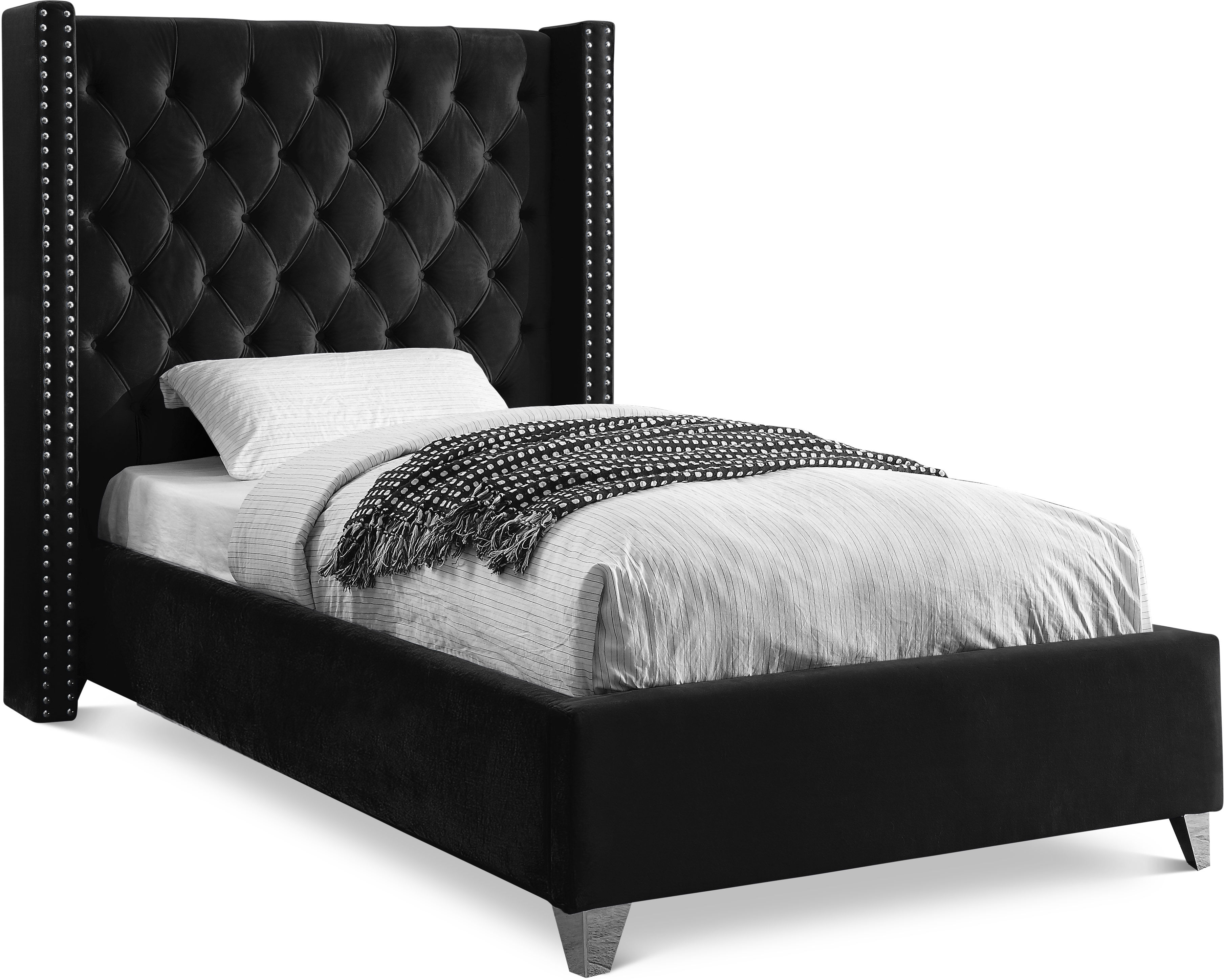 Aiden Velvet Bed Twin