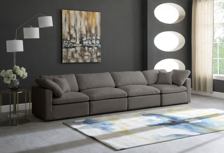 Thumbnail: Plush Velvet Standard Modular Down Filled Cloud-Like Comfort Overstuffed 140" So