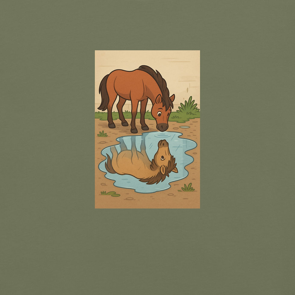 Thumbnail: Prehistoric Reflection Horse Tee