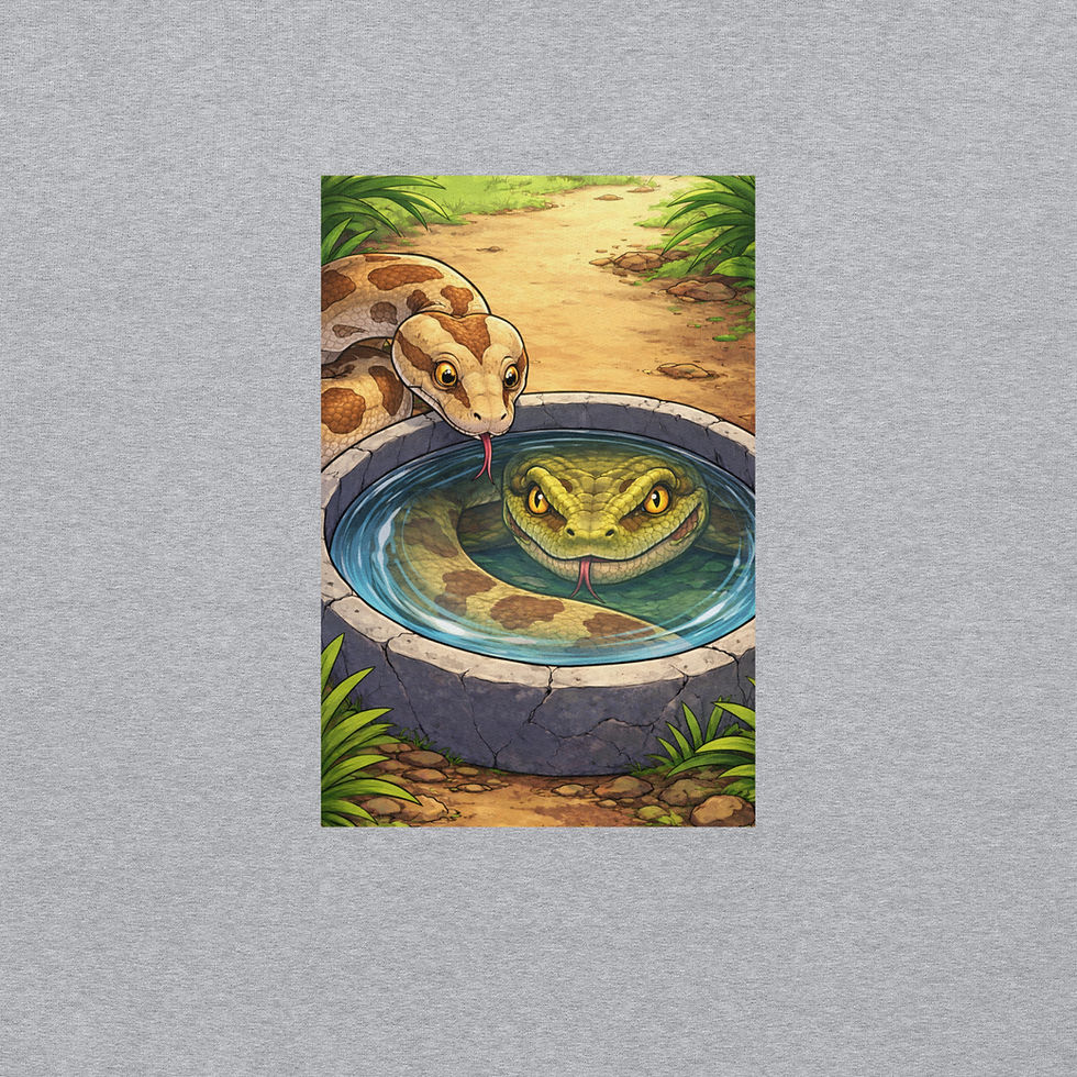 Thumbnail: Prehistoric Reflection Boa Hoodie