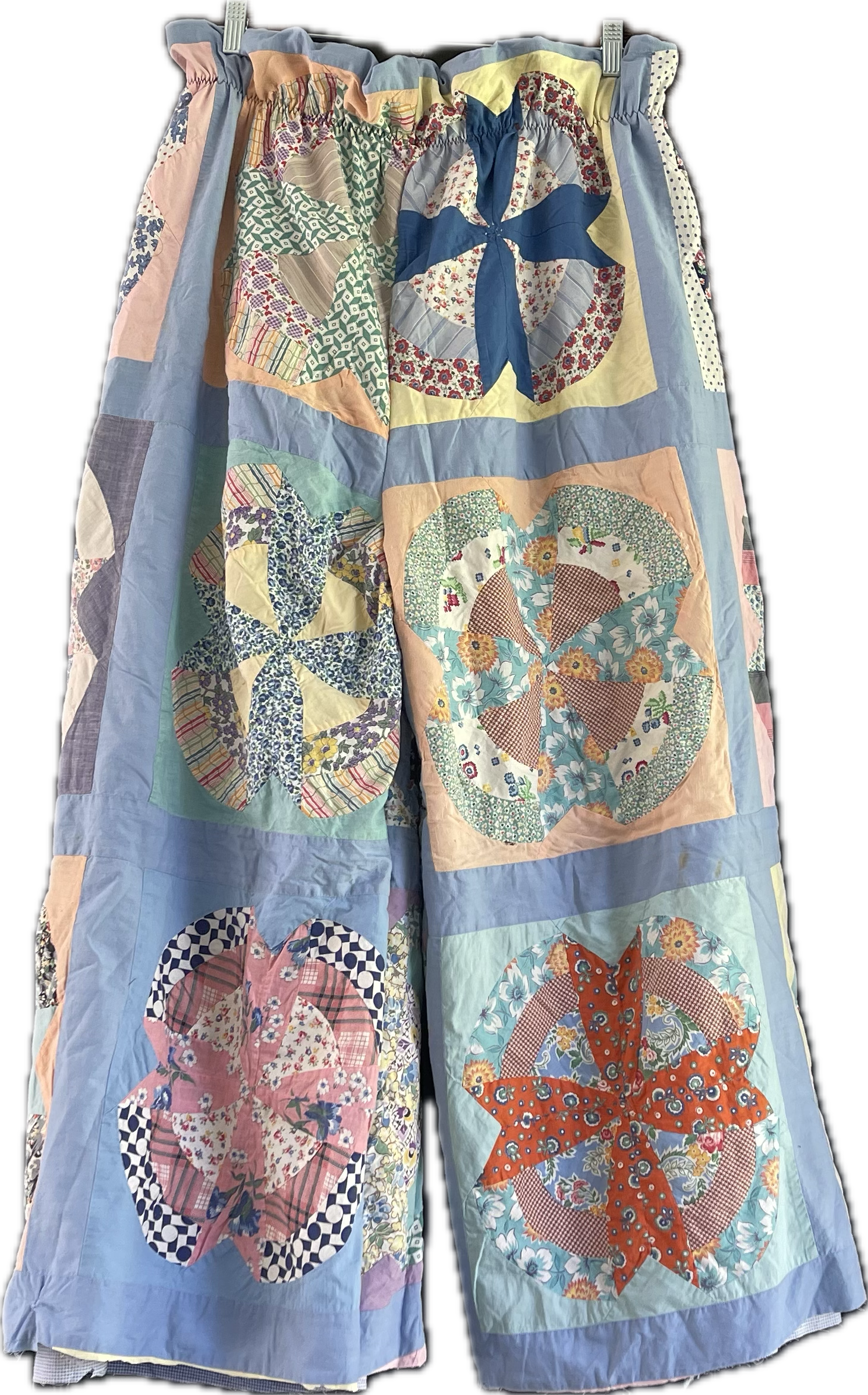 Quilt Top Palazzo Pants