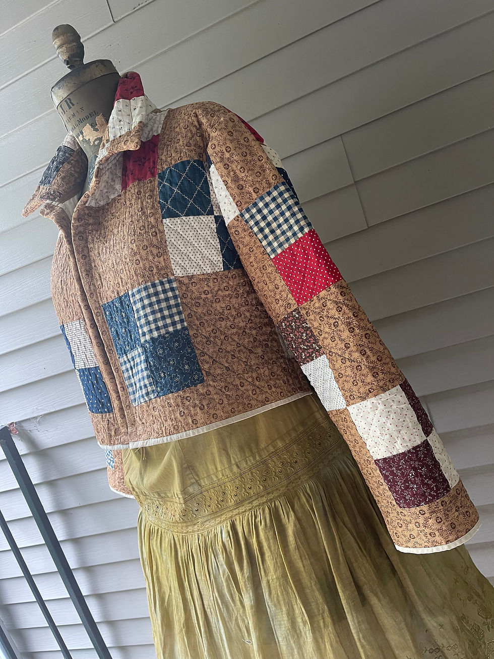 Thumbnail: 1800’s Calico Cotton Quilt Chore Coat