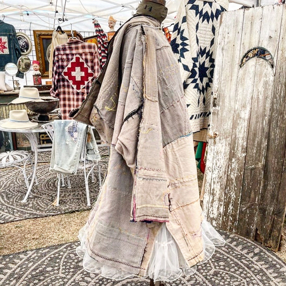 Thumbnail: Memory Crazy Quilt Jumper with Hood 