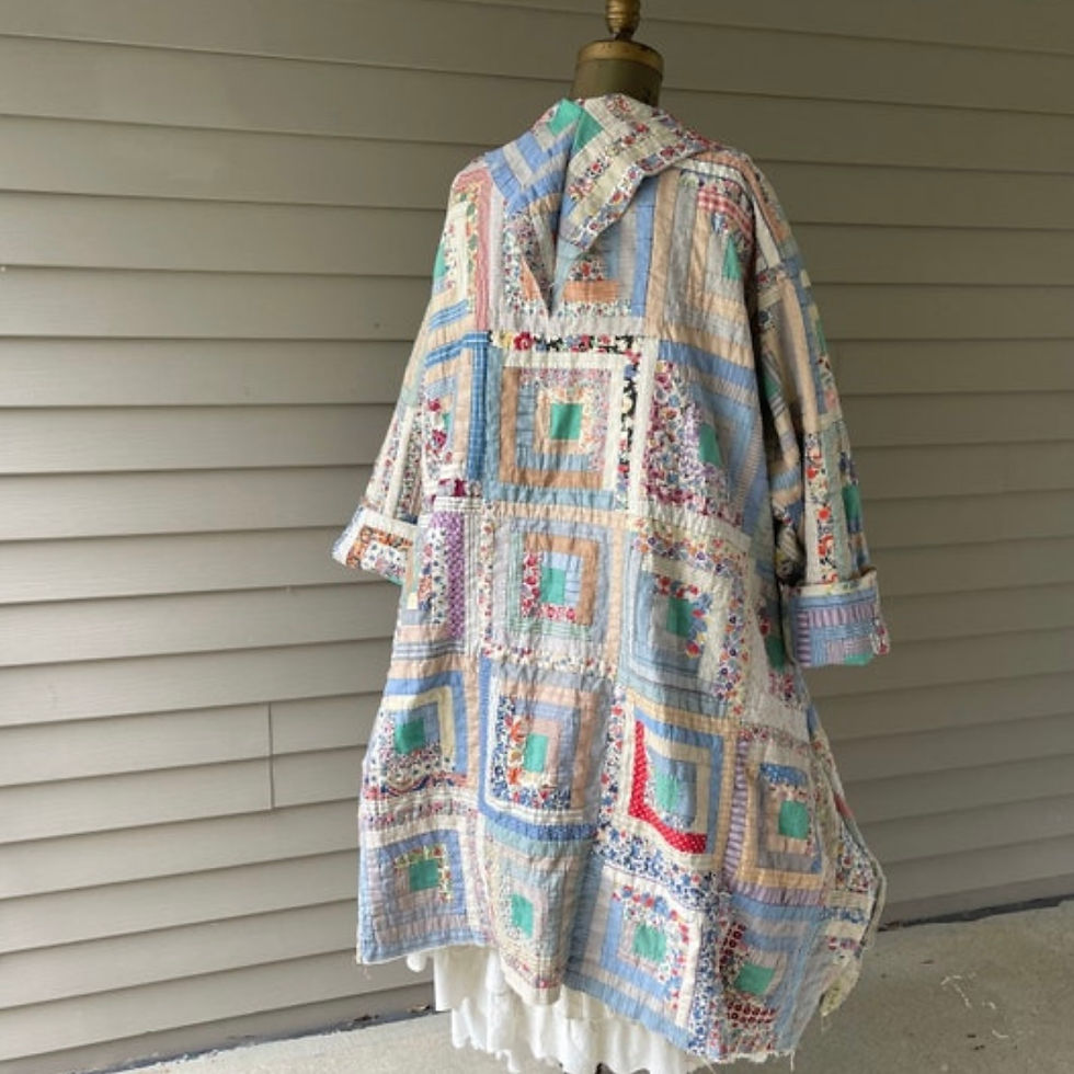 Thumbnail: Log Cabin Quilt Coat