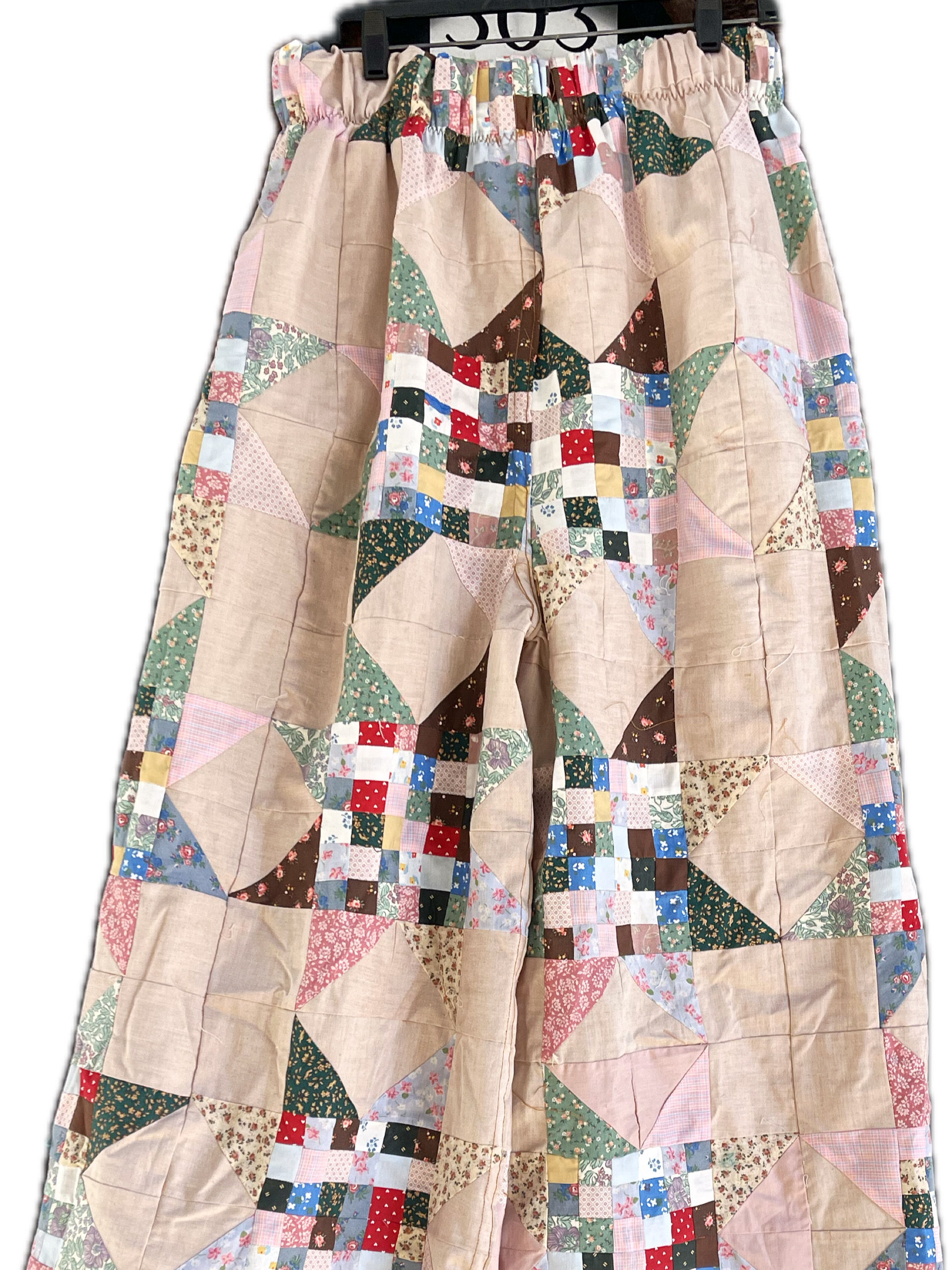 Quilt Top Palazzo Pants