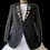 Thumbnail: Vintage Tuxedo with Rhinestone Broochs