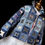 Thumbnail: Denim Rag Quilt Chore Coat