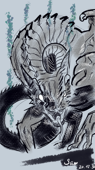 Dragon from "the Rosa garden" .PNG