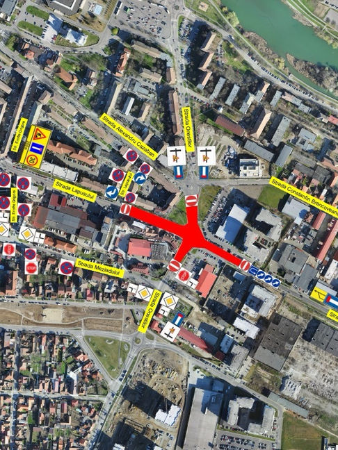 Începe coșmarul auto în Ioșia. Primăria dă drumul șantierului Intersecției Vladimirescu - Oneștilor - Lăpușului. Lângă LIDL Ioșia. Primul termen de ridicare a restricțiilor în zonă e finalul lui 2025