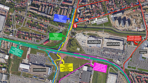 START LUCRĂRI LA PASAJUL SUBTERAN DE LA JUMBO. Vezi pe unde a stabilit Primăria Oradea traseele de circulație. Traficul greu îndrumat spre Inelul Metropolitan