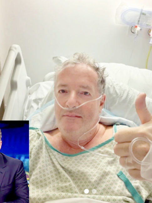 CE N-A PUTUT WOKE-UL. PIERS MORGAN e OUT jumătate de an după ce și-a zdrobit femurul și a avut nevoie de înlocuire de șold. TRUMP E DE VINĂ(joke)