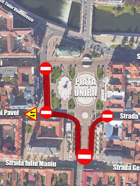 Visit Oradea închide circulația în centru pentru Târgul de Crăciun. Fără mașini în Piața Unirii între 23 noiembrie - 2 ianuarie