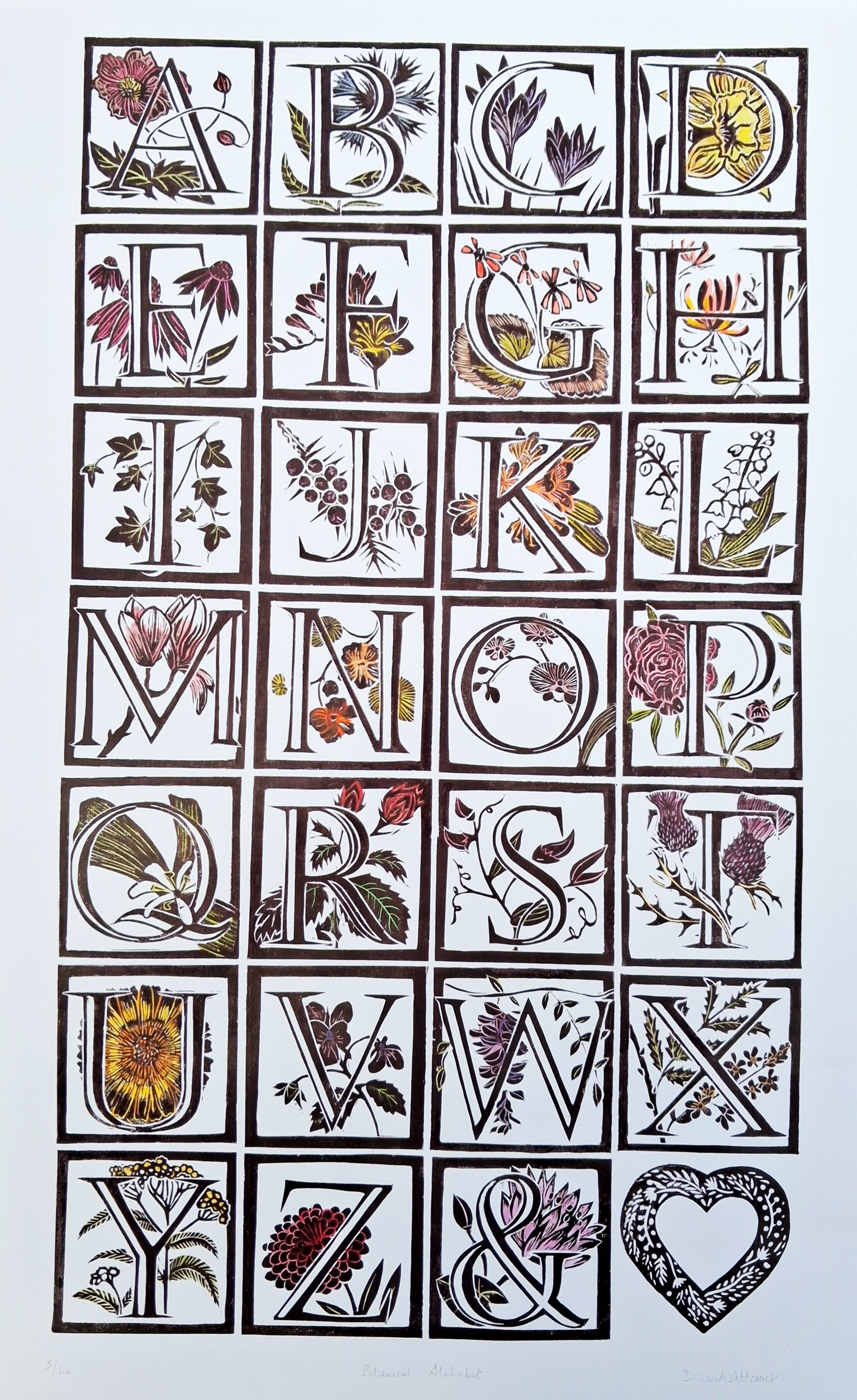 Botanical Alphabet print