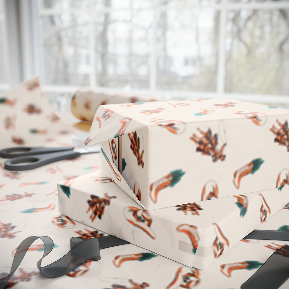 Thumbnail: Western Christmas Wrapping Paper