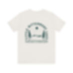 Back of Little Bitterroot shirt. featuring a hand drawn picture of the late located in Marion Montana
