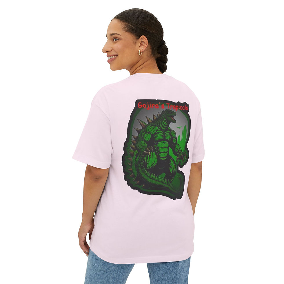 Thumbnail: Gojira's Tropicals Tee — Retro Green Godzilla Graphic T-Shirt