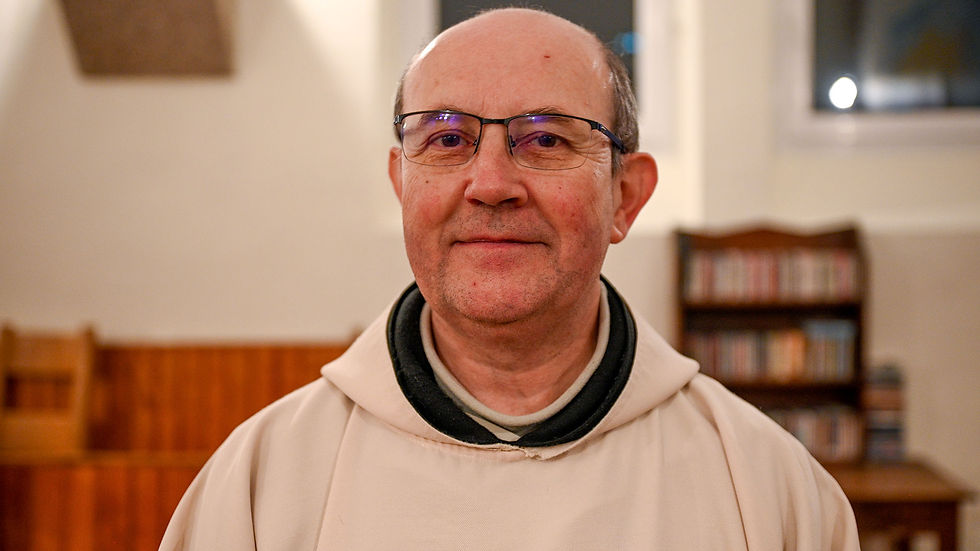 Frère Étienne, moine de l’abbaye Notre-Dame de Timadeuc.