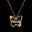 Thumbnail: Personalized Butterfly Name Necklace