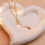 Thumbnail: Personalized Love Heart Zirconia Initial Slip Chain Necklace