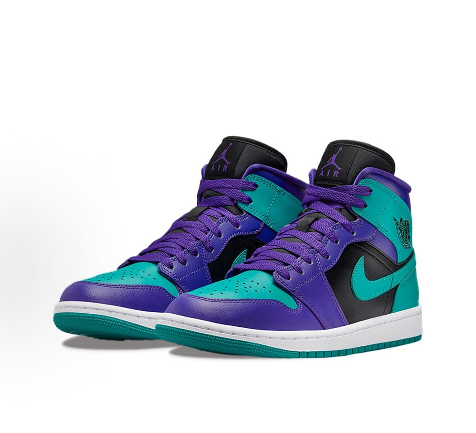 Miniatura: Air Jordan 1 Mid Black Grape 