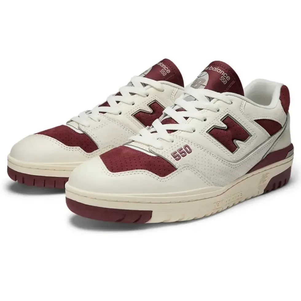 Miniatura: New Balance 550 Sea Salt Classic Crimson