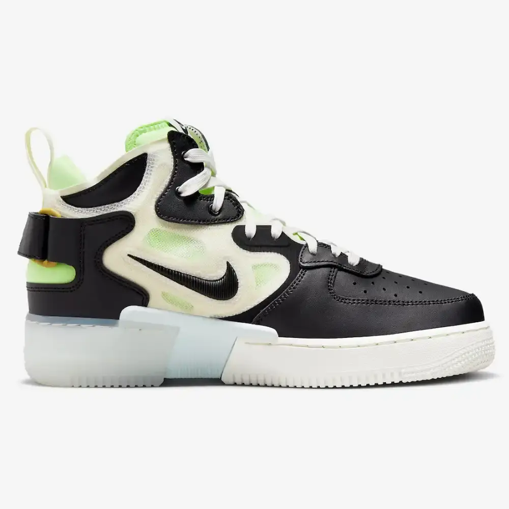 Nike Air Force 1 Mid React Black Neon
