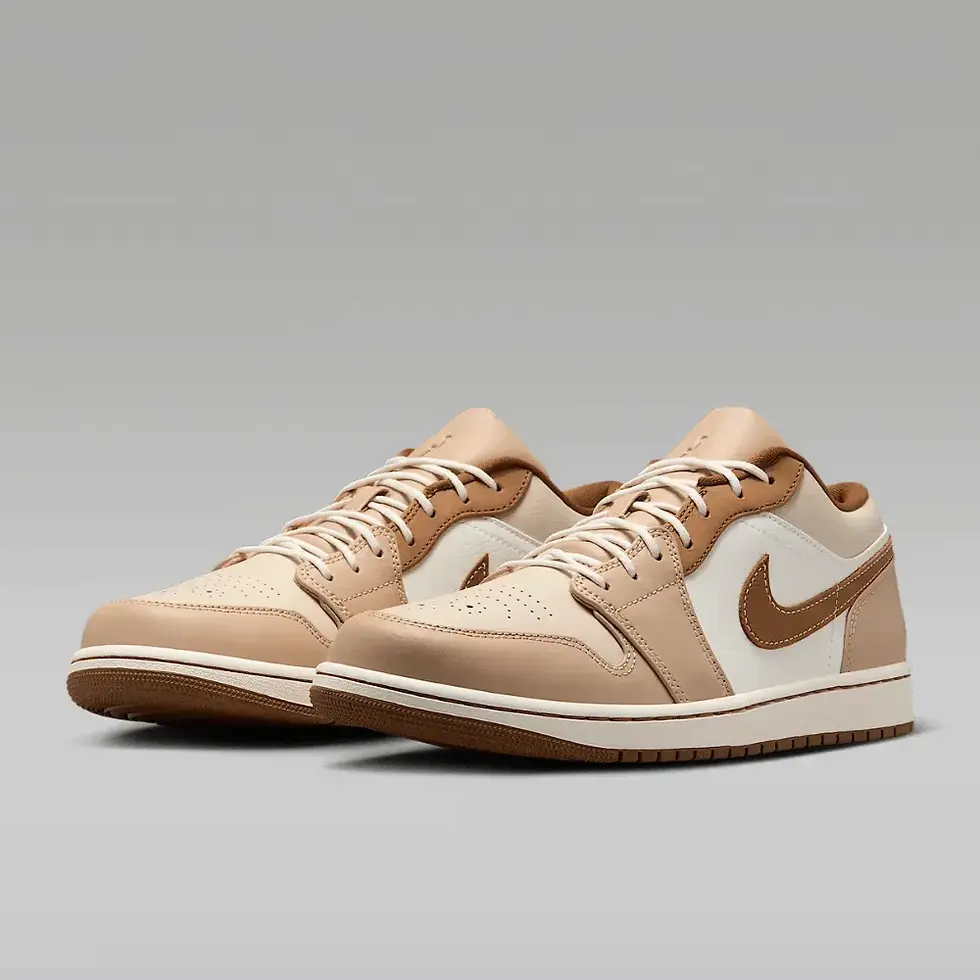 Miniatura: Air Jordan 1 Low SE Hemp Sail Oatmeal Light British Tan