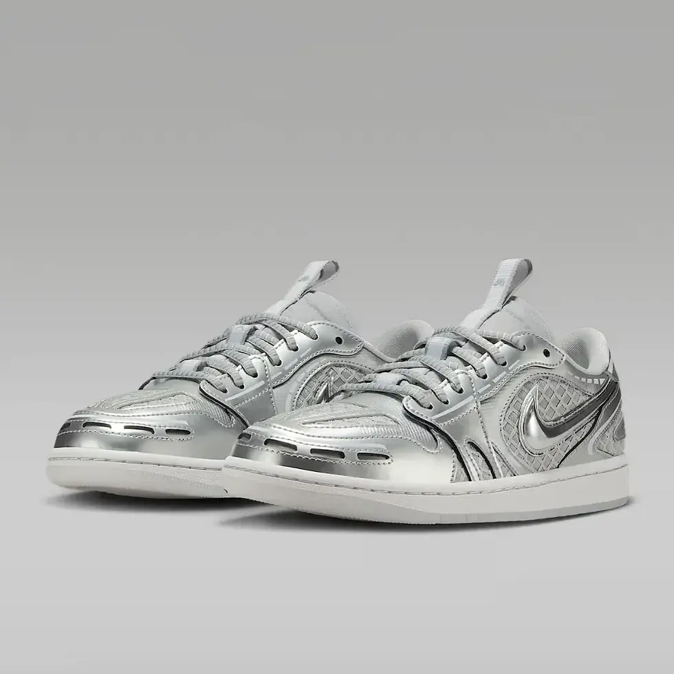 Miniatura: Air Jordan 1 Low Method of Make Metallic Silver