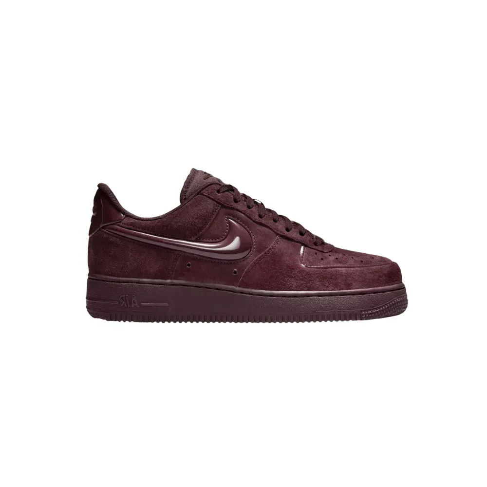 Nike Air Force 1 Low Suede Glossy Burgundy Crush
