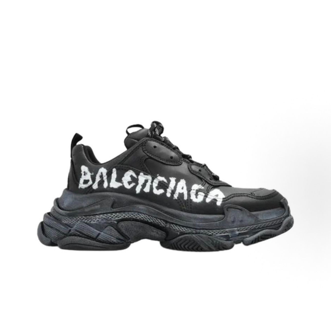 Balenciaga Triple S Black Gtaffiti
