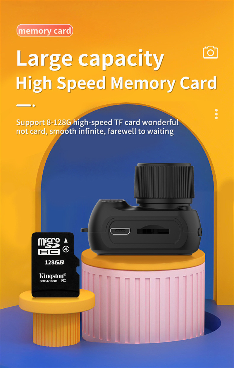 Thumbnail: Compact 1080p HD Retro Mini Camera - Perfect Pocket-Sized Gift for Any Occasion!