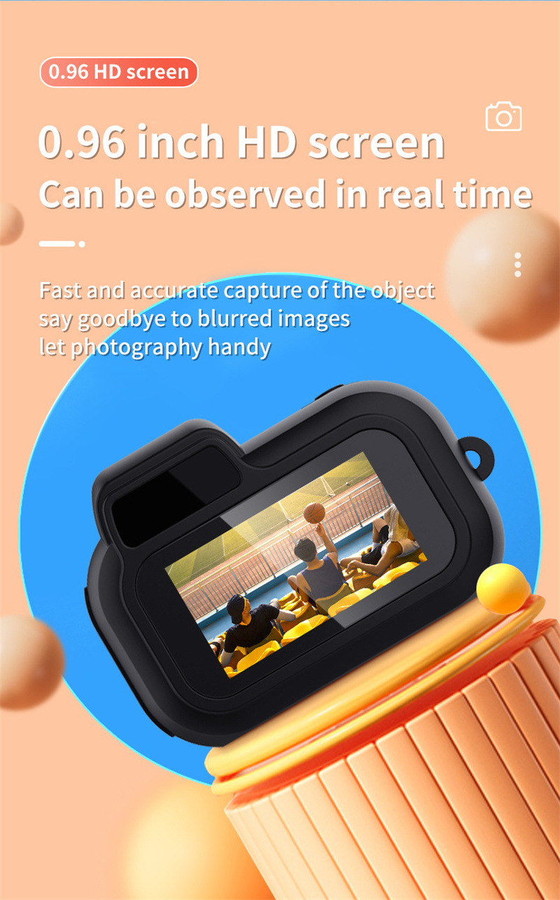 Thumbnail: Compact 1080p HD Retro Mini Camera - Perfect Pocket-Sized Gift for Any Occasion!