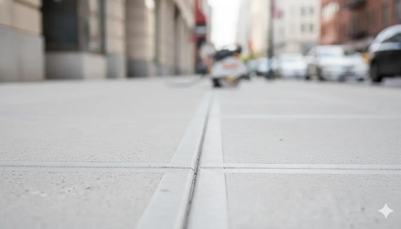 Flush sidewalk transition after an ADA trip hazard assessment