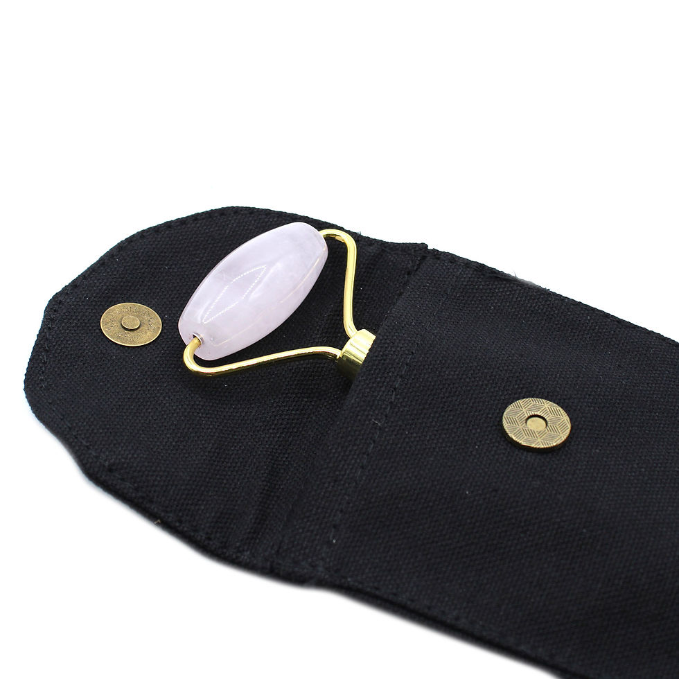 Thumbnail: Gemstone Face Roller - Rose Quartz