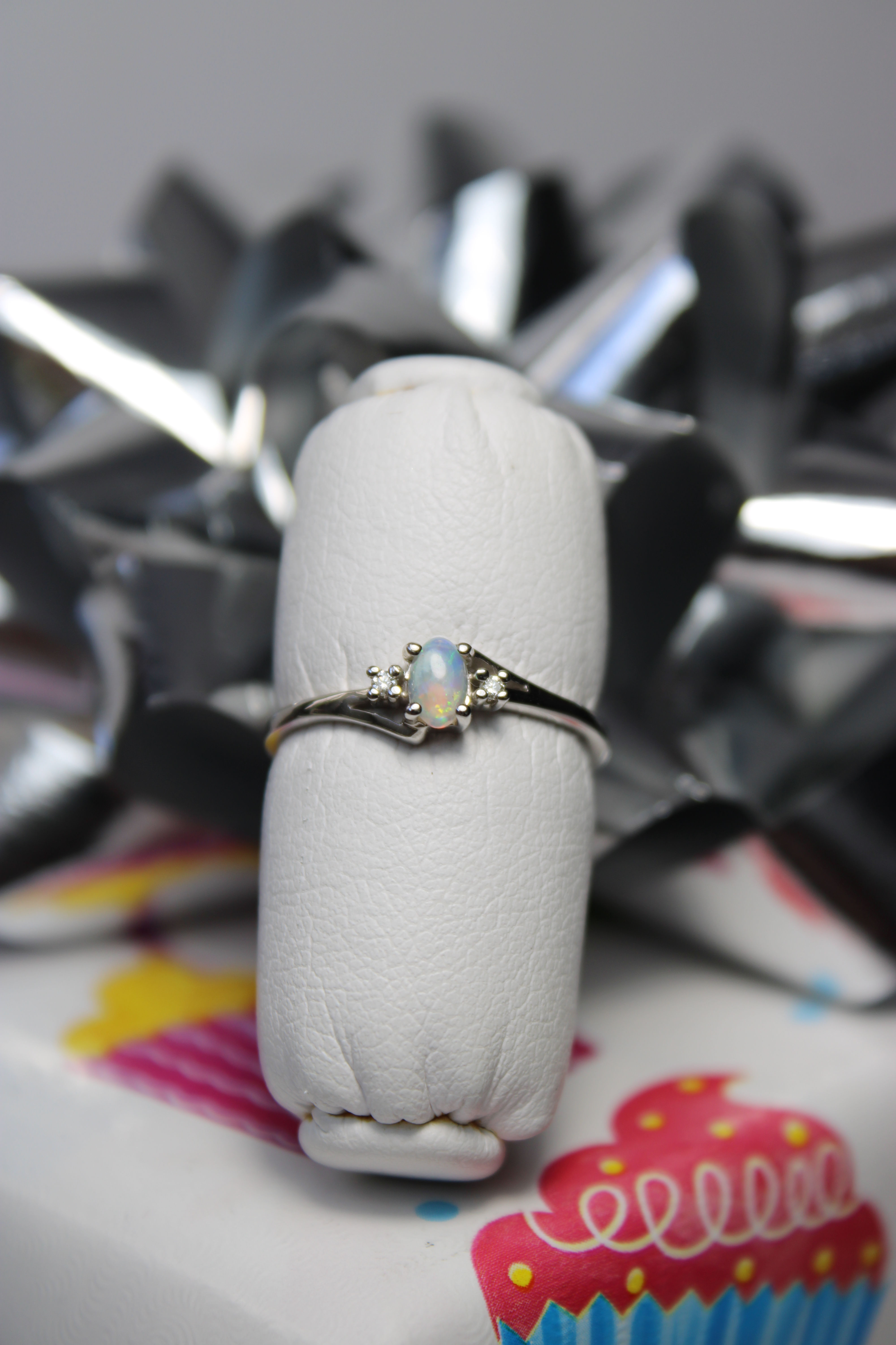 Opal and Diamond Ring - OP1WG