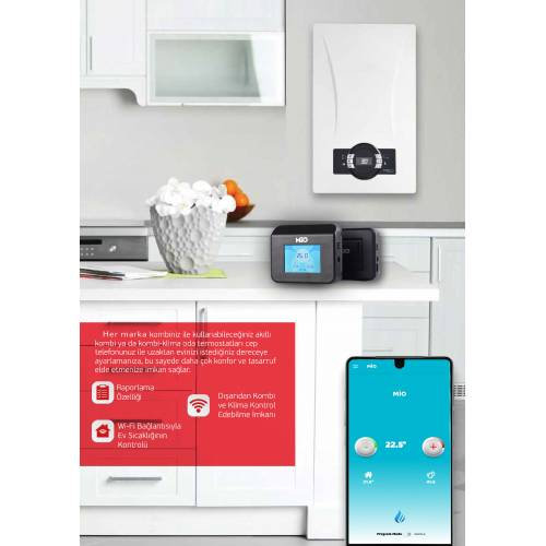 mio kablosuz akilli oda termostat android ios ucretsiz kargo noramarket