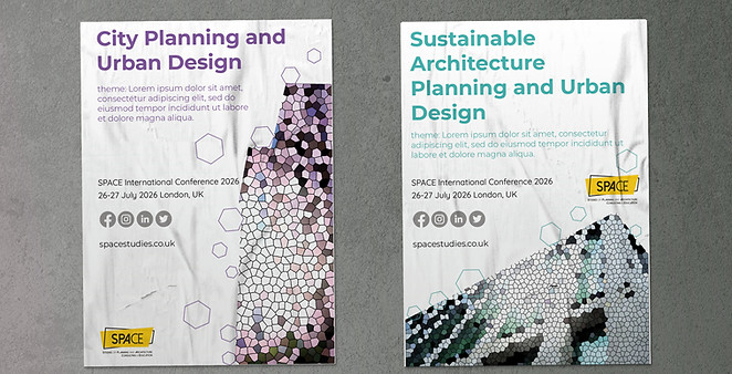 Space Studies International Conference poster design 2025