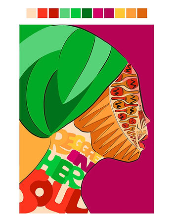 Reggae in her soul poster design