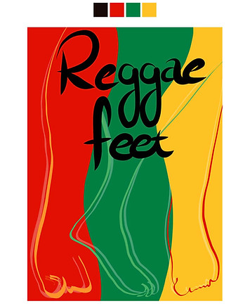 Reggage Feet poster design