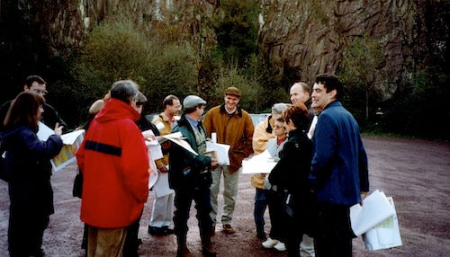 Photographie « Sur les pas de E. de Martonne : dans la carrière, revisite critique du ''relief appalachien'' »