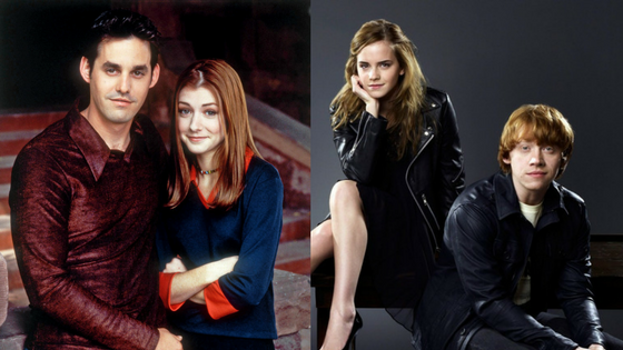 Xander Willow and Hermione Ron